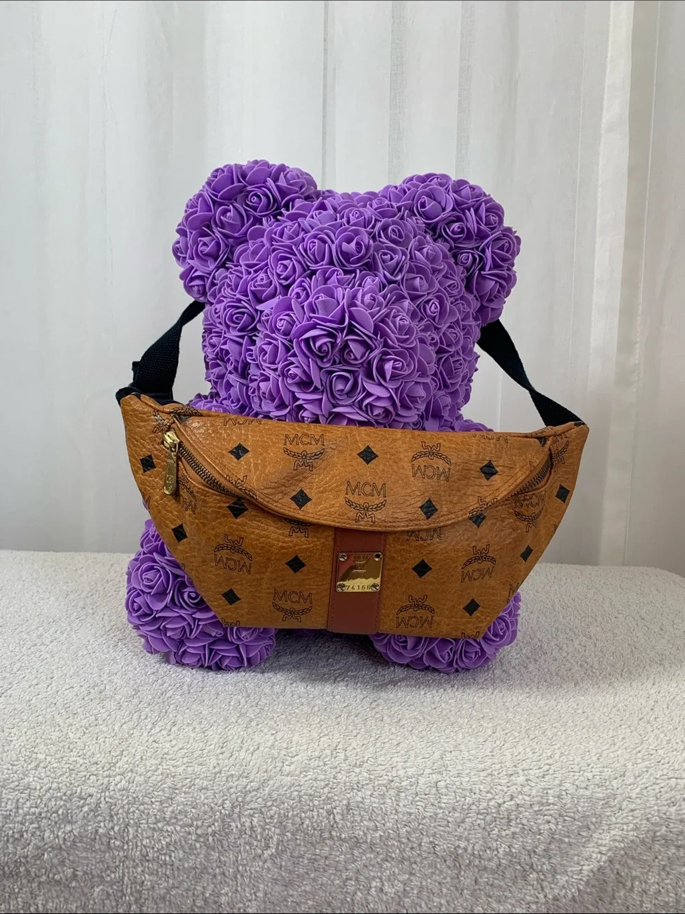 GUC MCM Vintage Cognac Visetos Fanny Pack